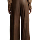 TWP Leather Sullivan Pants - Vermillion