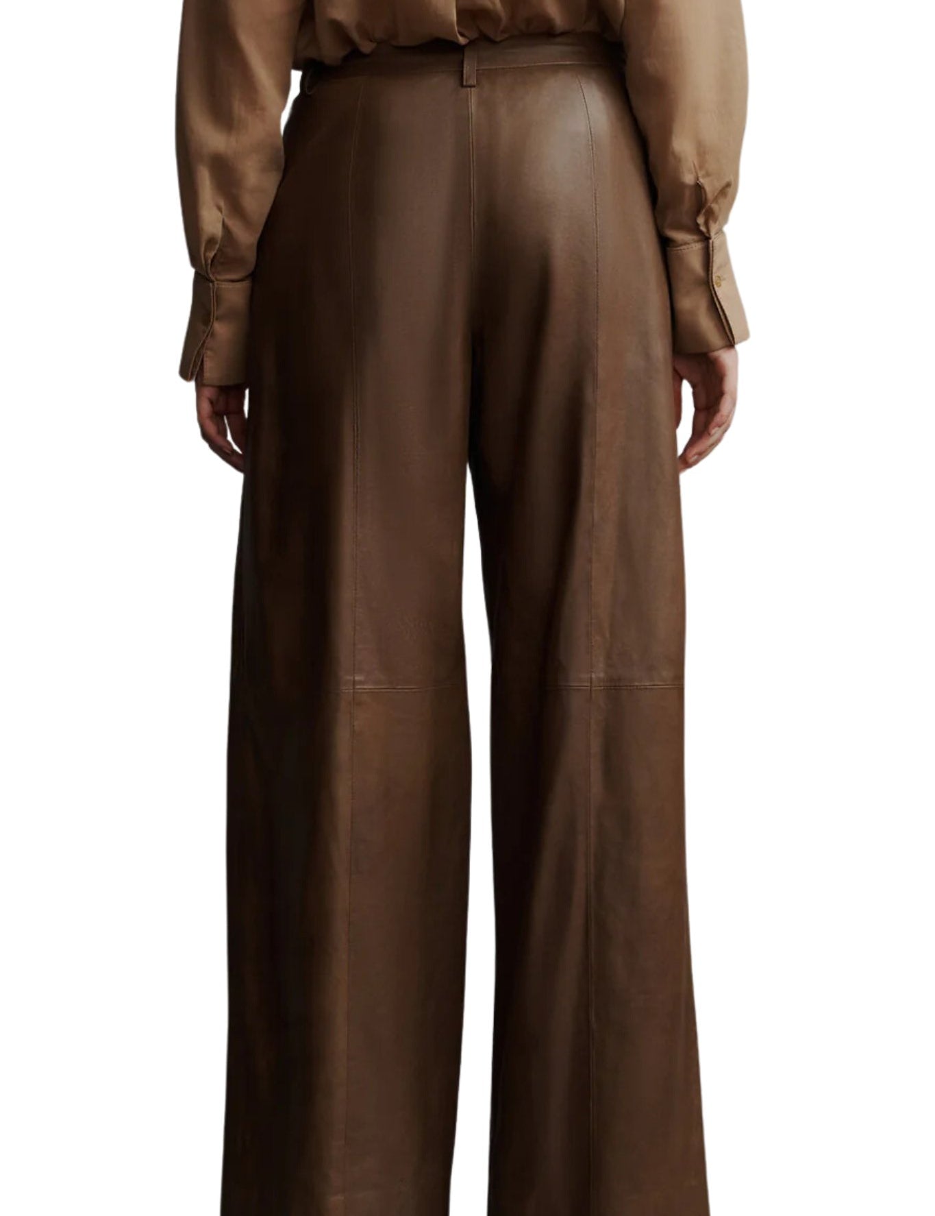 TWP Leather Sullivan Pants - Vermillion