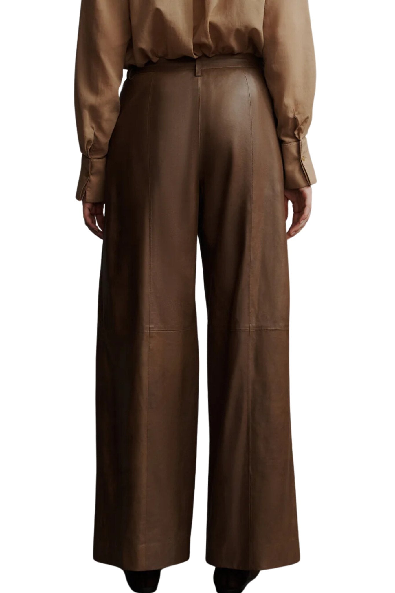 TWP Leather Sullivan Pants - Vermillion