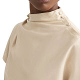 TWP Mock Neck Tee - Vermillion