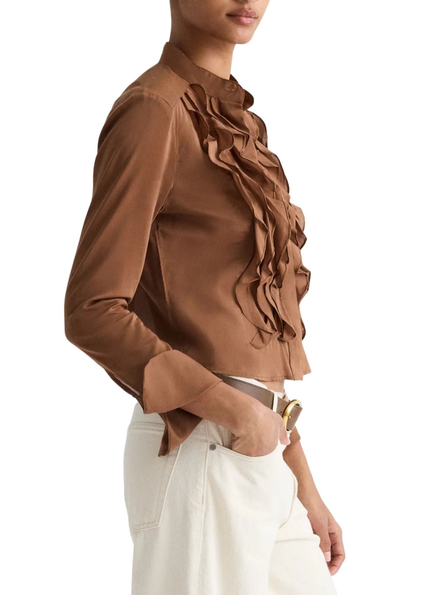 TWP Patti Blouse - Vermillion