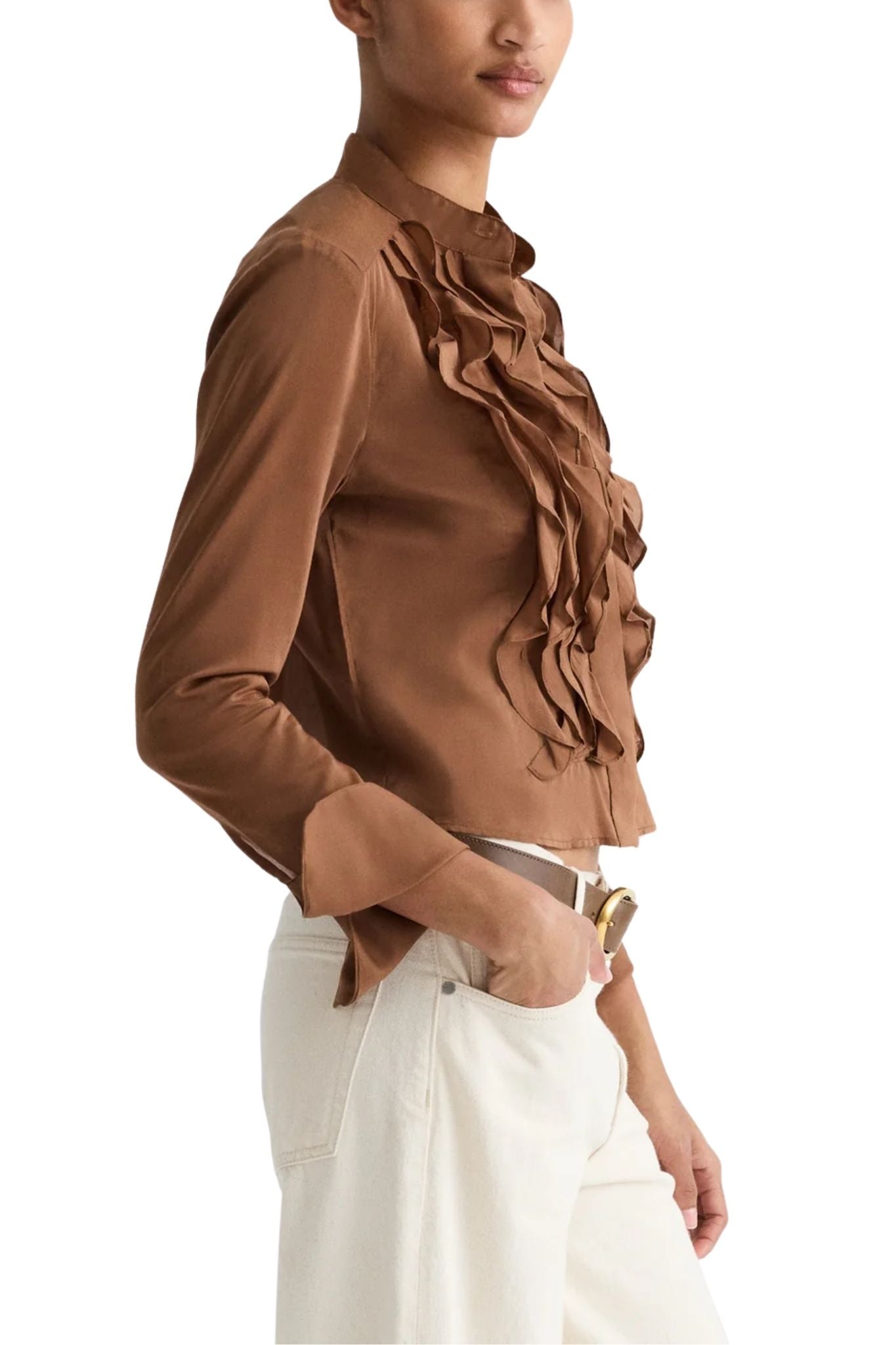 TWP Patti Blouse - Vermillion
