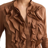 TWP Patti Blouse - Vermillion
