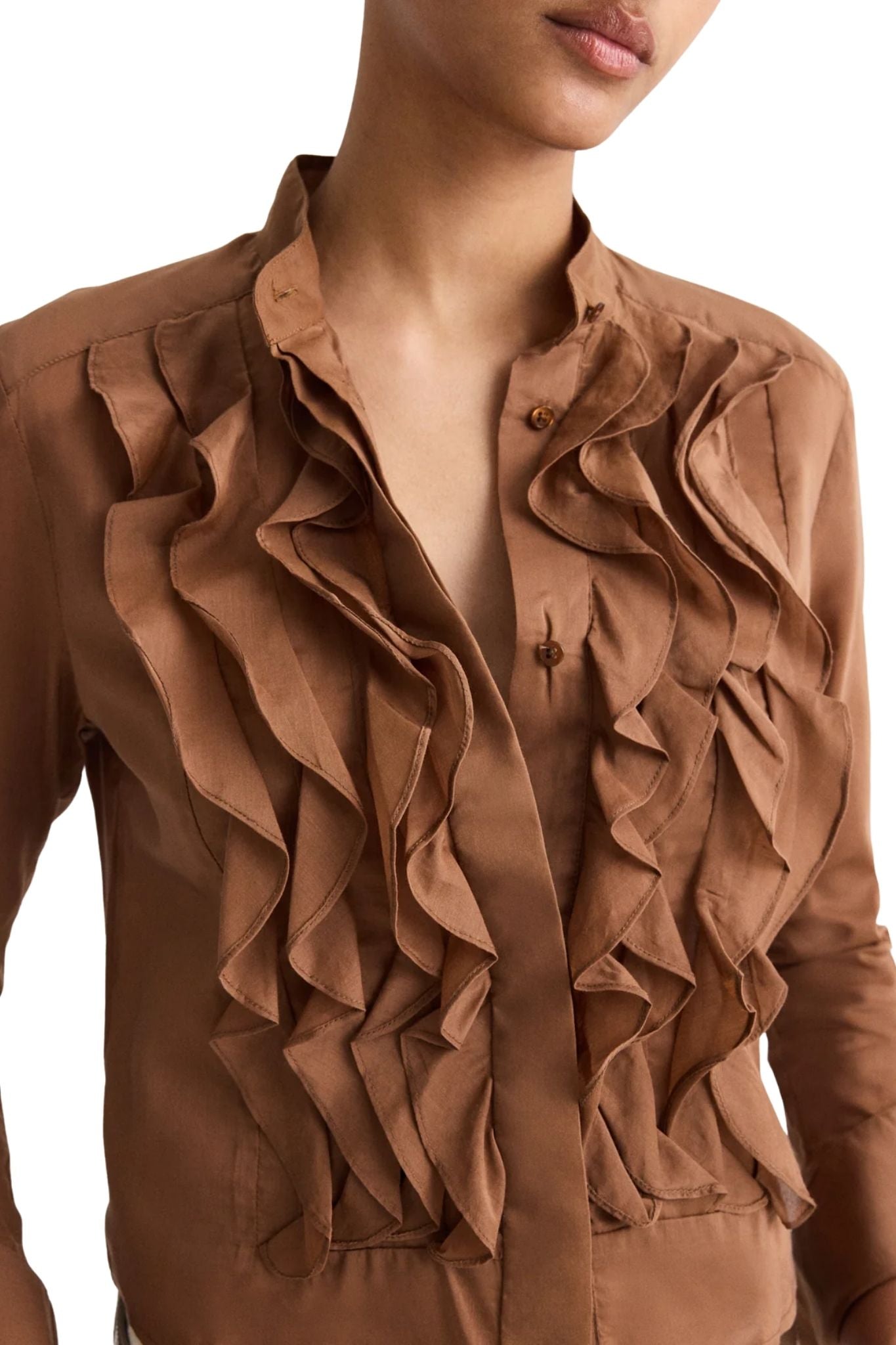 TWP Patti Blouse - Vermillion