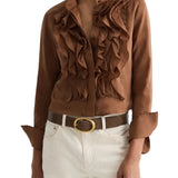 TWP Patti Blouse - Vermillion