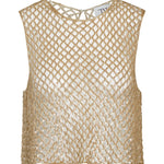 TWP Sequined Muscle Tee - Vermillion