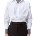 TWP Taken Top in Super Compact Poplin - Vermillion