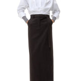 TWP Taken Top in Super Compact Poplin - Vermillion