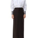 TWP Taken Top in Super Compact Poplin - Vermillion