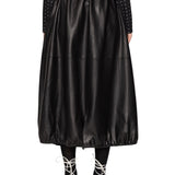 Sea Caitlin Leather Midi Skirt