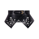 Lela Rose Leather Floral Lasercut Belt