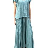 Ulla Johnson Agosta Flutter Sleeve Top - Vermillion