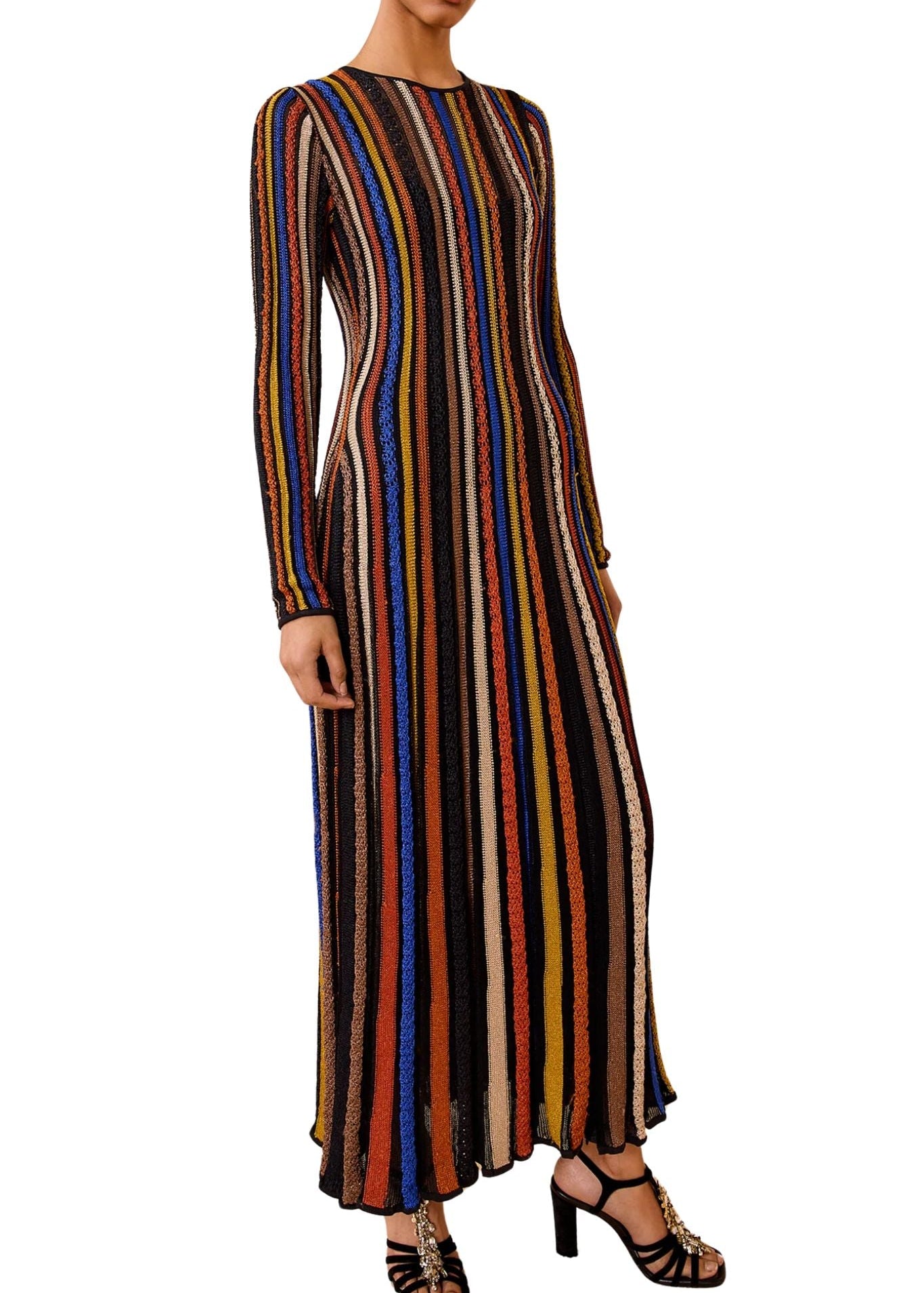 Ulla Johnson Albie Knit Long Sleeve Knit Dress - Vermillion