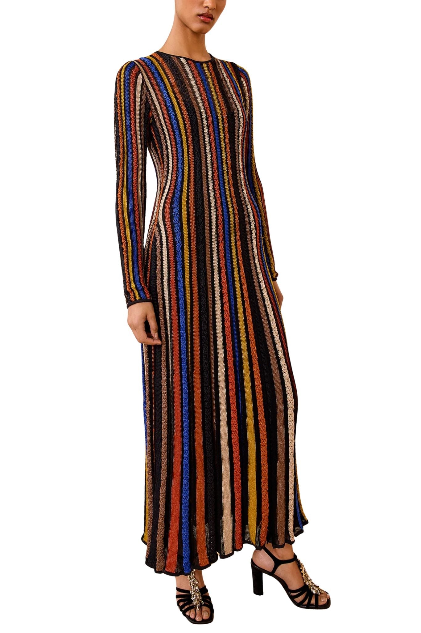 Ulla Johnson Albie Knit Long Sleeve Knit Dress - Vermillion