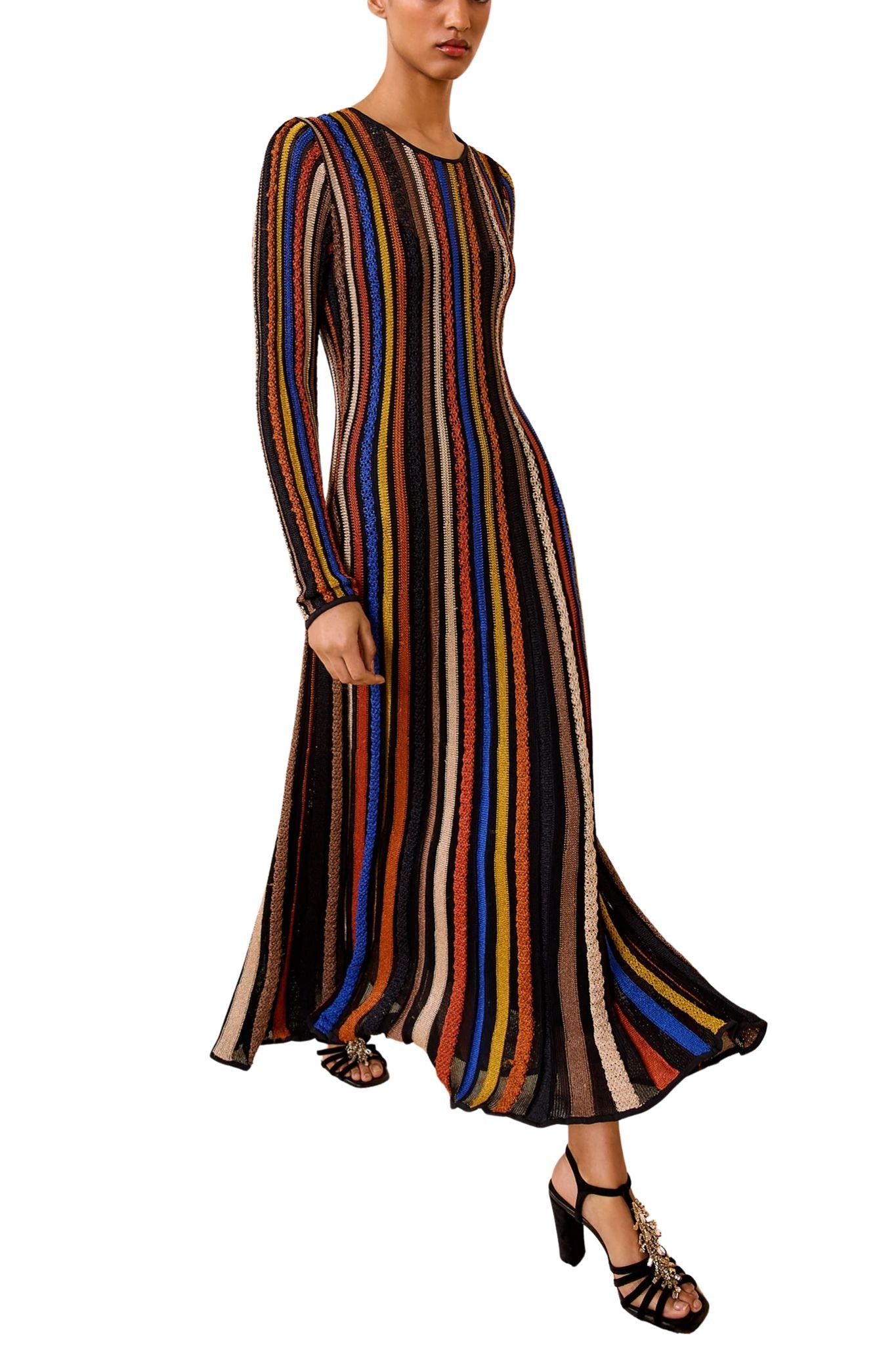 Ulla Johnson Albie Knit Long Sleeve Knit Dress - Vermillion