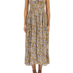 Ulla Johnson Anelise Halter Midi Dress - Vermillion