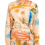 Ulla Johnson Artist LS Cotton Blouse - Vermillion