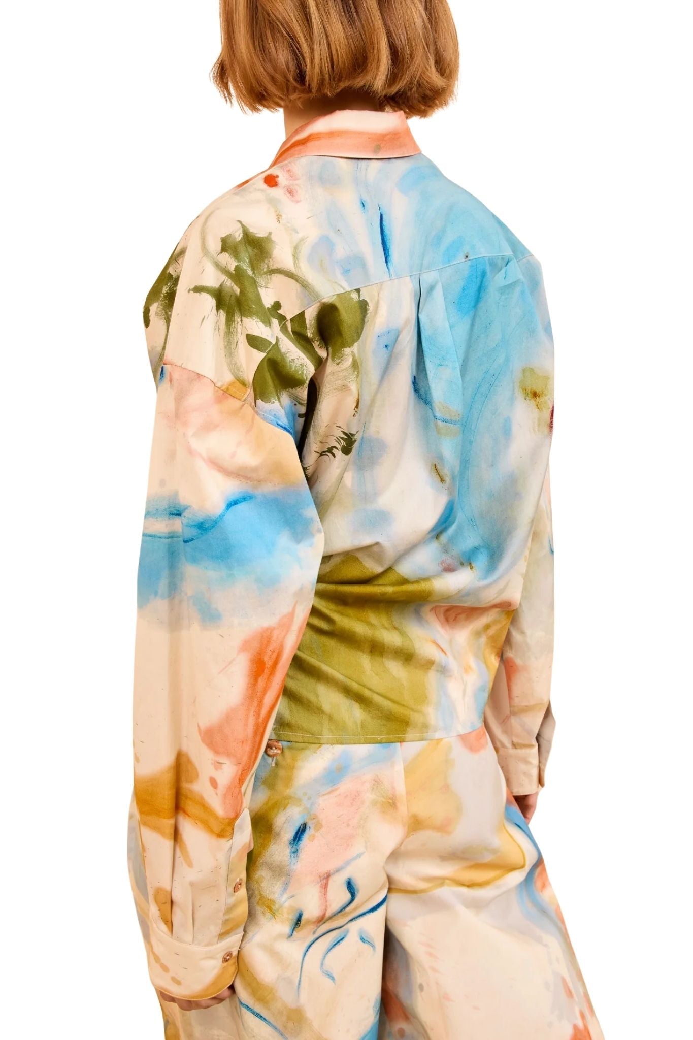 Ulla Johnson Artist LS Cotton Blouse - Vermillion