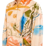 Ulla Johnson Artist LS Cotton Blouse - Vermillion