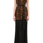 Ulla Johnson Auryn Applique Sleeveless Midi Dress - Vermillion