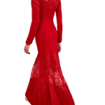 Ulla Johnson Clemence LS Lace Dress - Vermillion