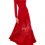 Ulla Johnson Clemence LS Lace Dress - Vermillion