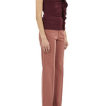 Ulla Johnson Clio SL Ruched Ruffle Top - Vermillion