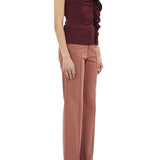 Ulla Johnson Clio SL Ruched Ruffle Top - Vermillion