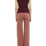 Ulla Johnson Clio SL Ruched Ruffle Top - Vermillion