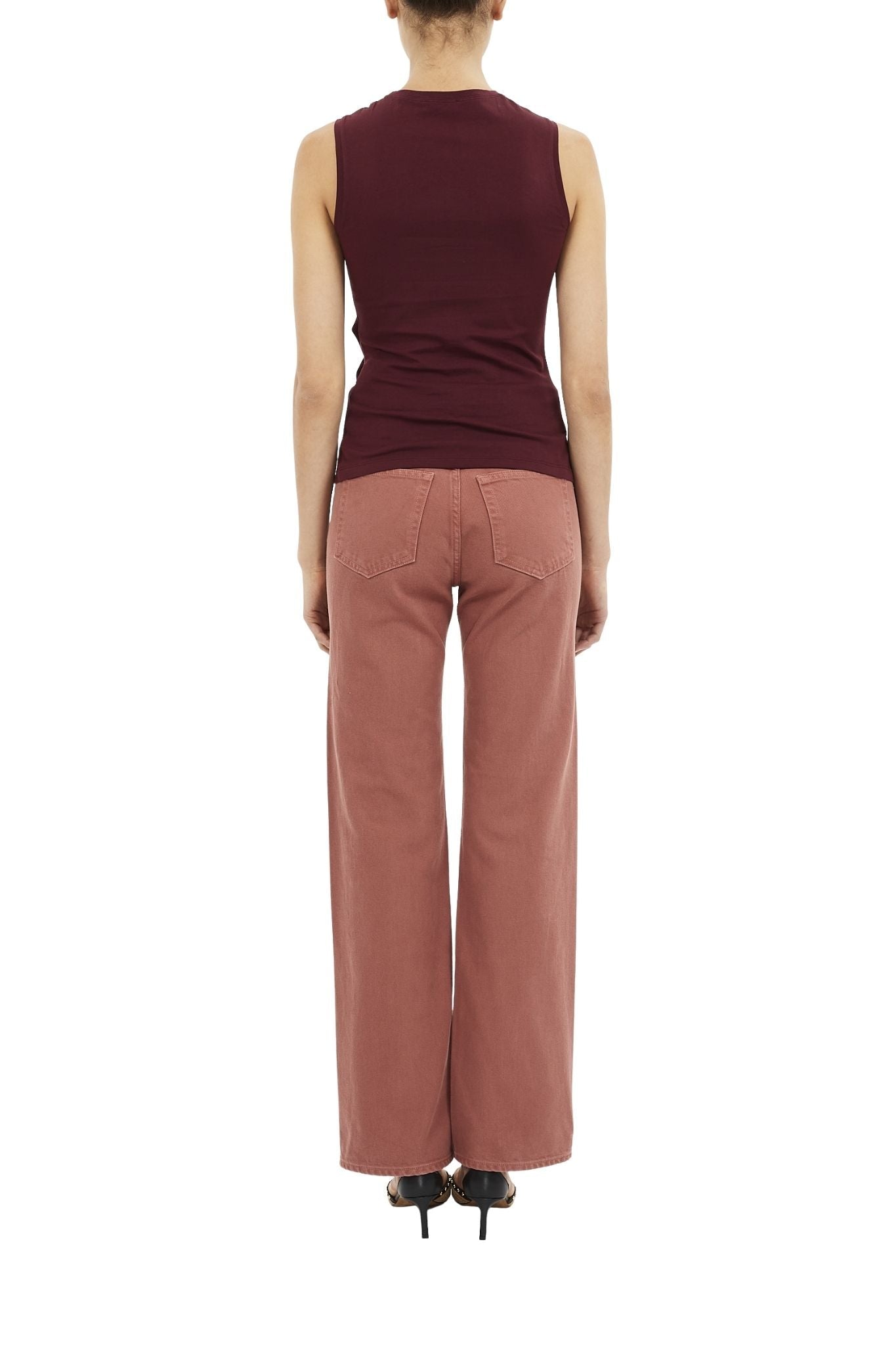 Ulla Johnson Clio SL Ruched Ruffle Top - Vermillion