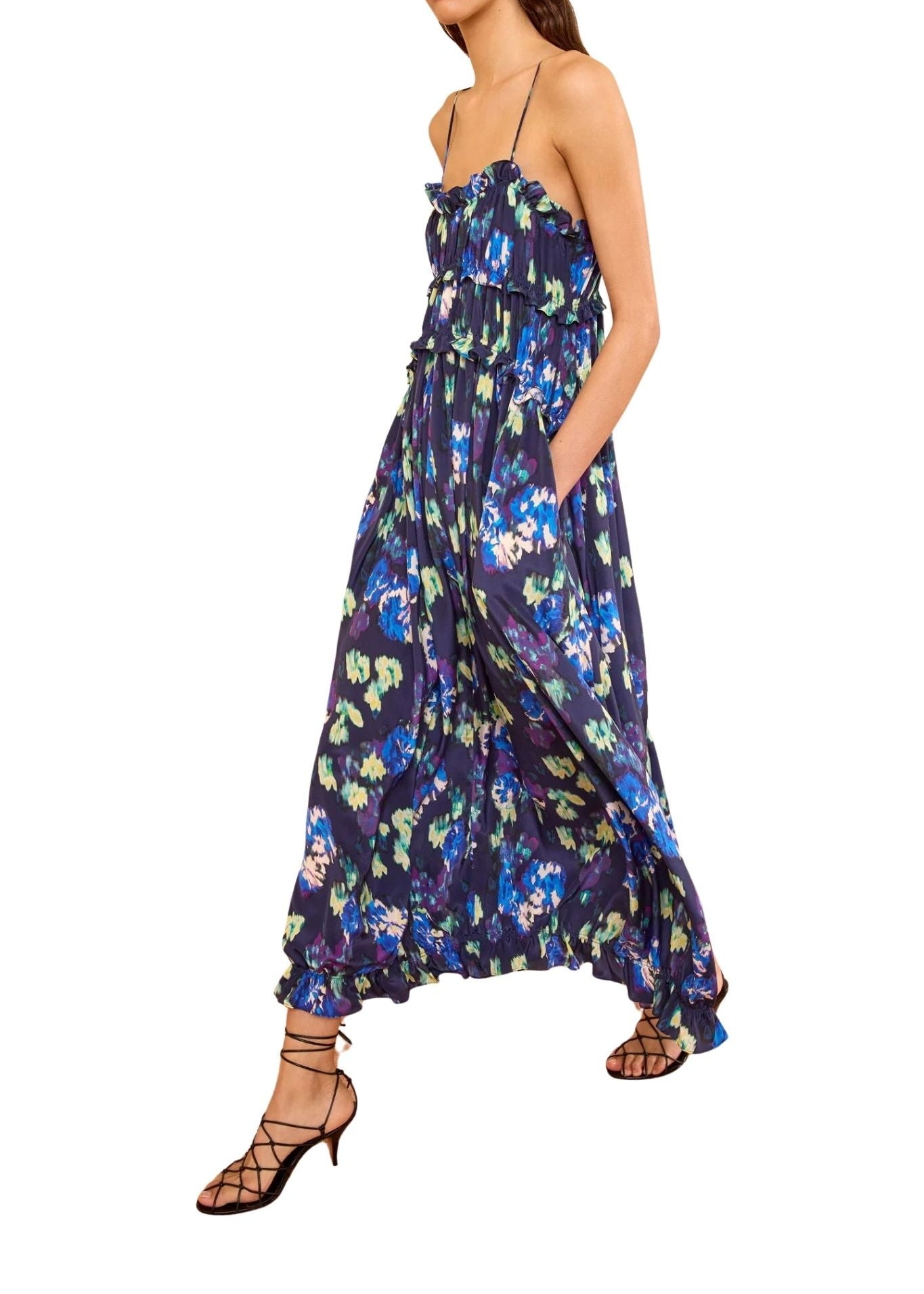 Ulla Johnson Clove Cami Silk Dress - Vermillion