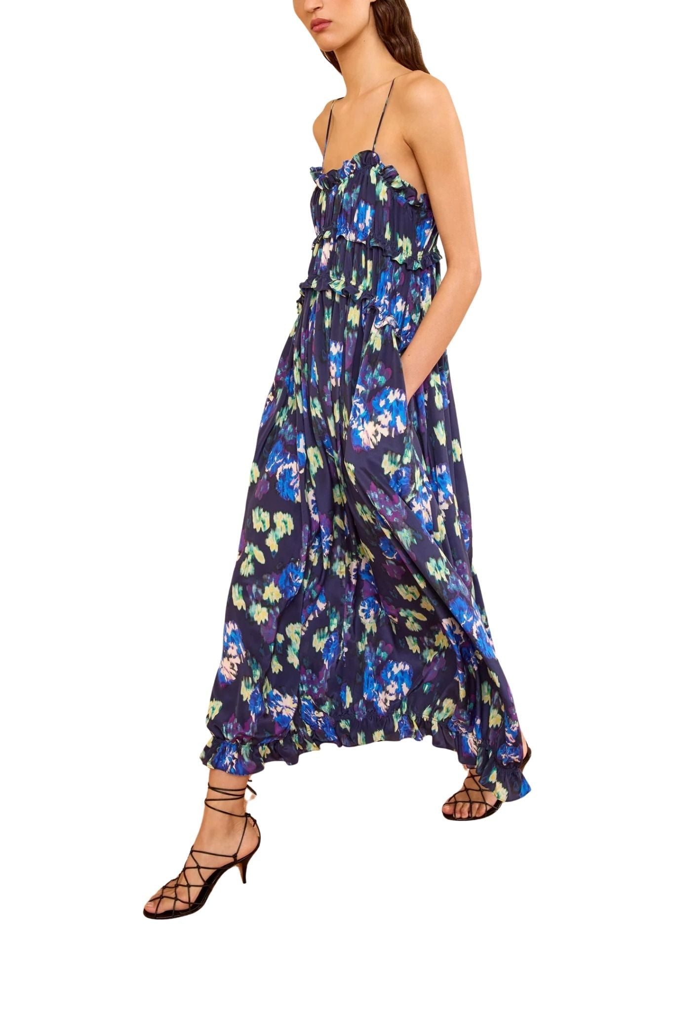 Ulla Johnson Clove Cami Silk Dress - Vermillion