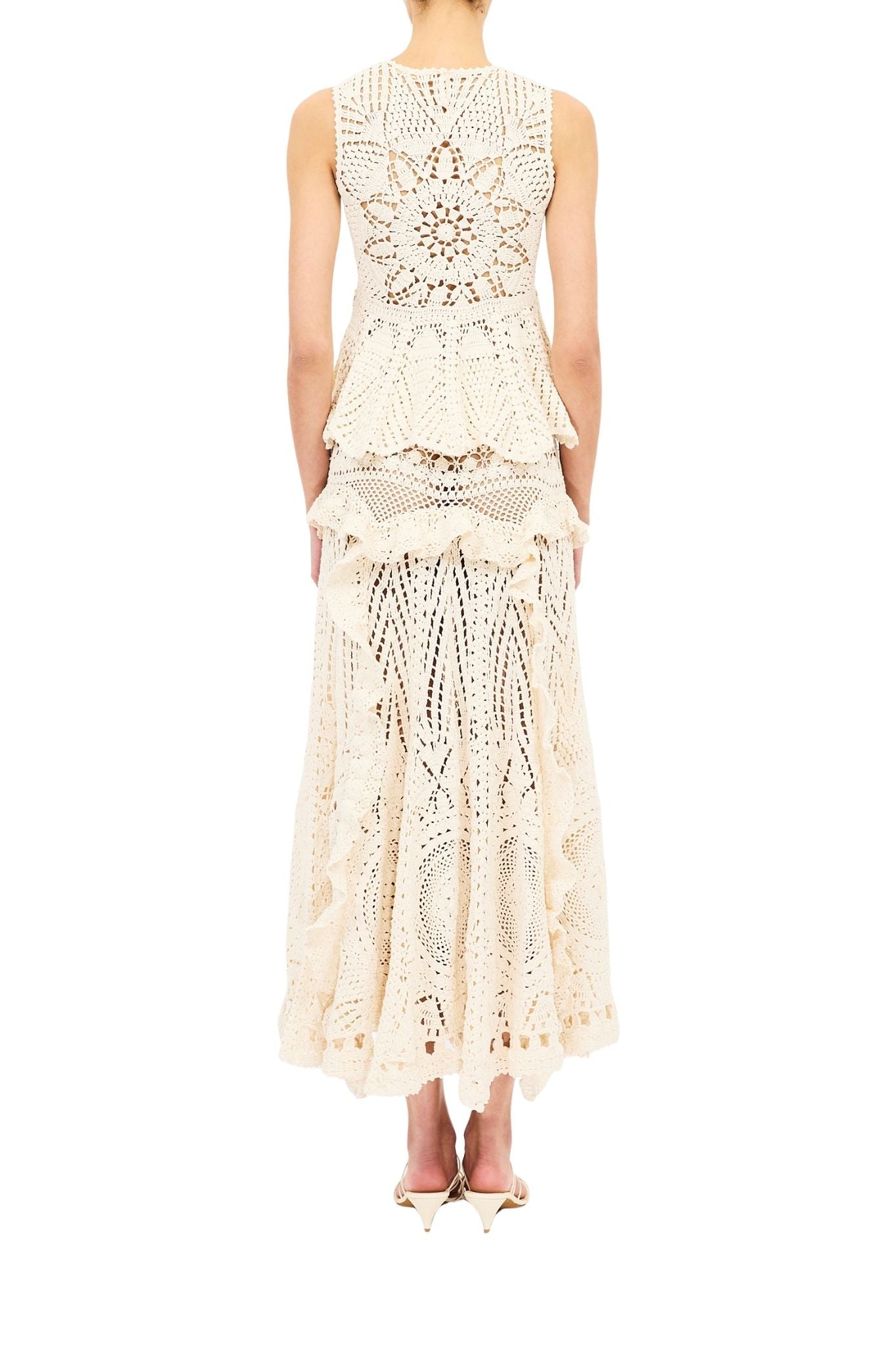 Ulla Johnson Cora SL Crochet Top - Vermillion