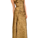 Ulla Johnson Demetria Sleeveless Ruched Front Midi Dress - Vermillion