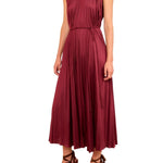 Ulla Johnson Fianna Pleated SL Midi Dress - Vermillion