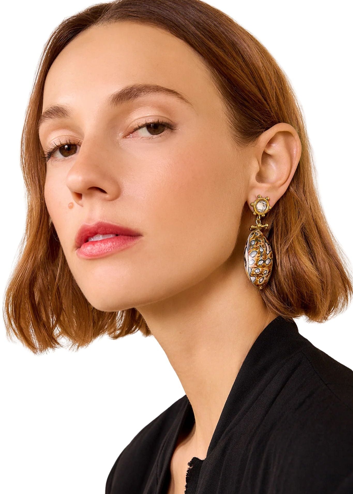 Ulla Johnson Fiori Black Multi Drop Earring - Vermillion