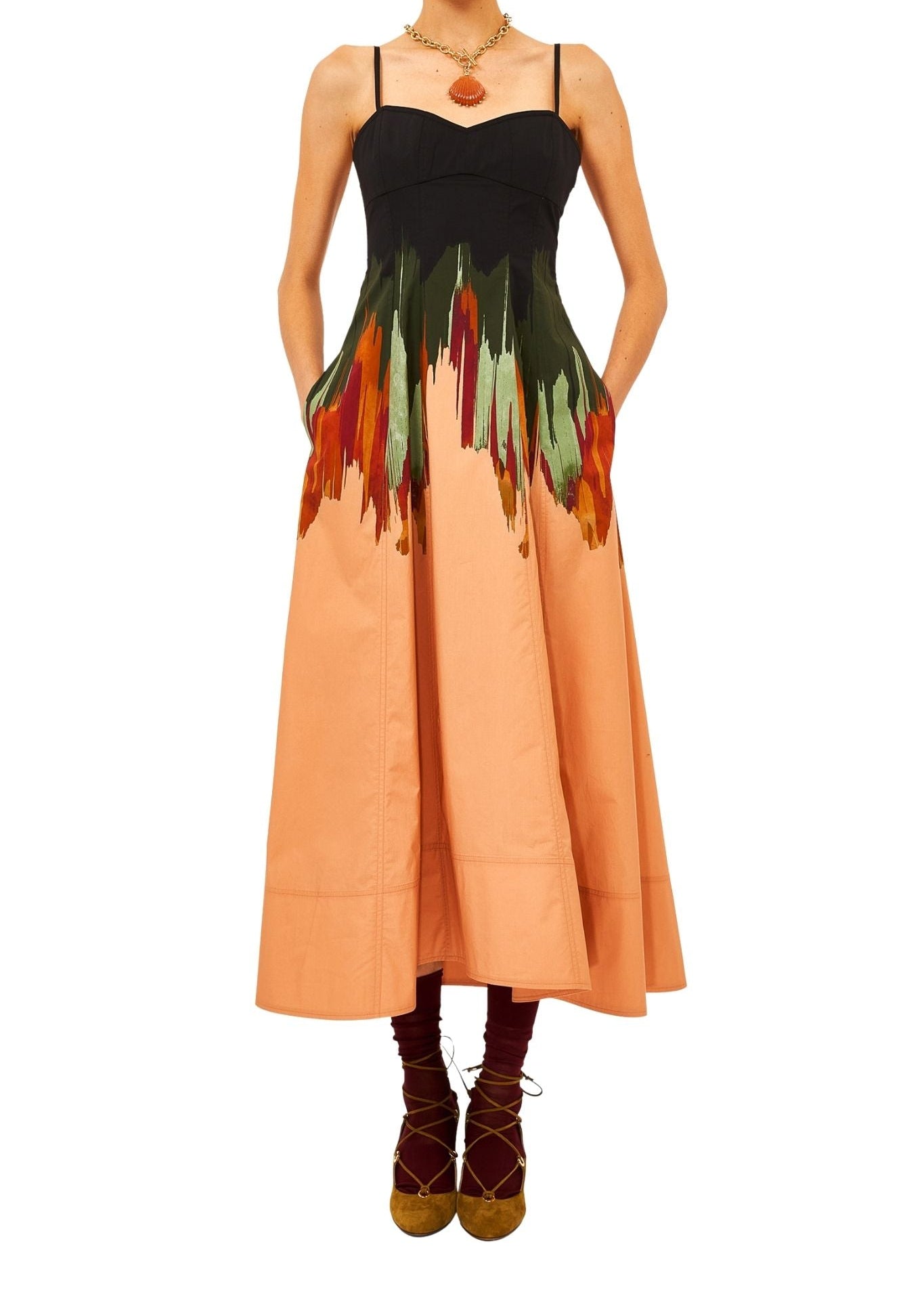 Ulla Johnson Flora Cami Cotton Dress - Vermillion