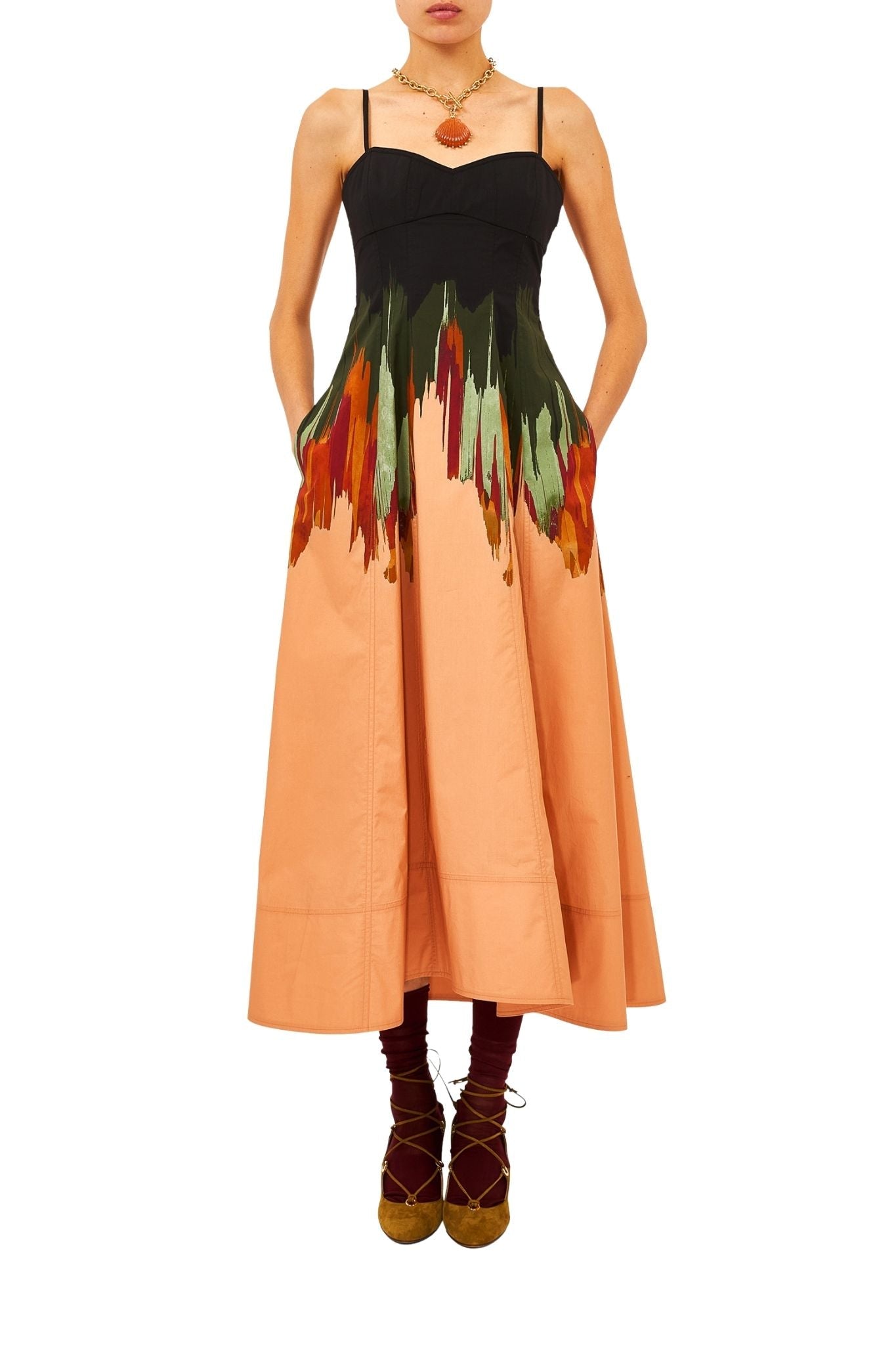 Ulla Johnson Flora Cami Cotton Dress - Vermillion