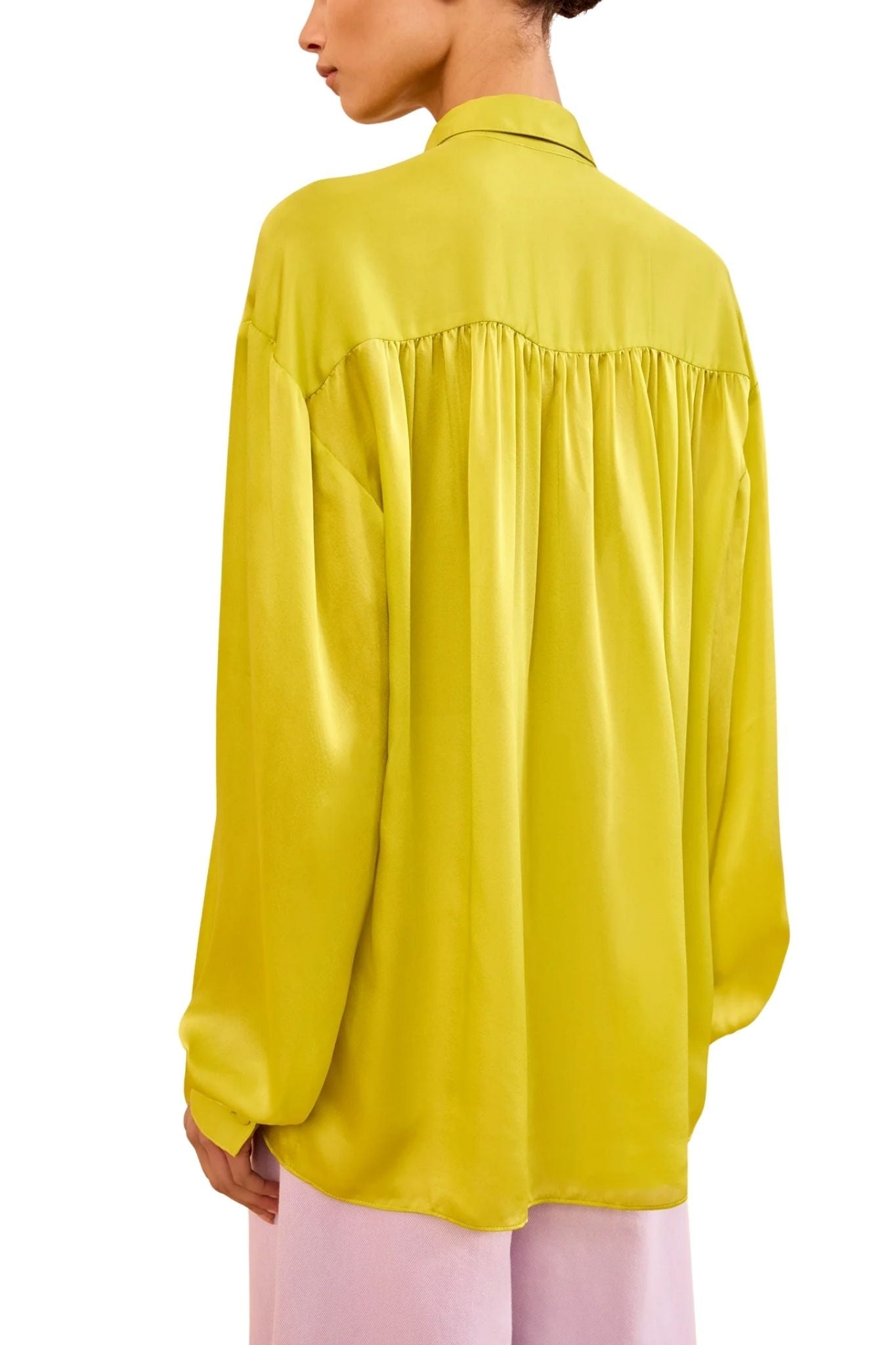 Ulla Johnson Gesture LS Silk Blouse - Vermillion