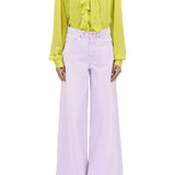 Ulla Johnson Gesture LS Silk Blouse - Vermillion