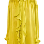 Ulla Johnson Gesture LS Silk Blouse - Vermillion