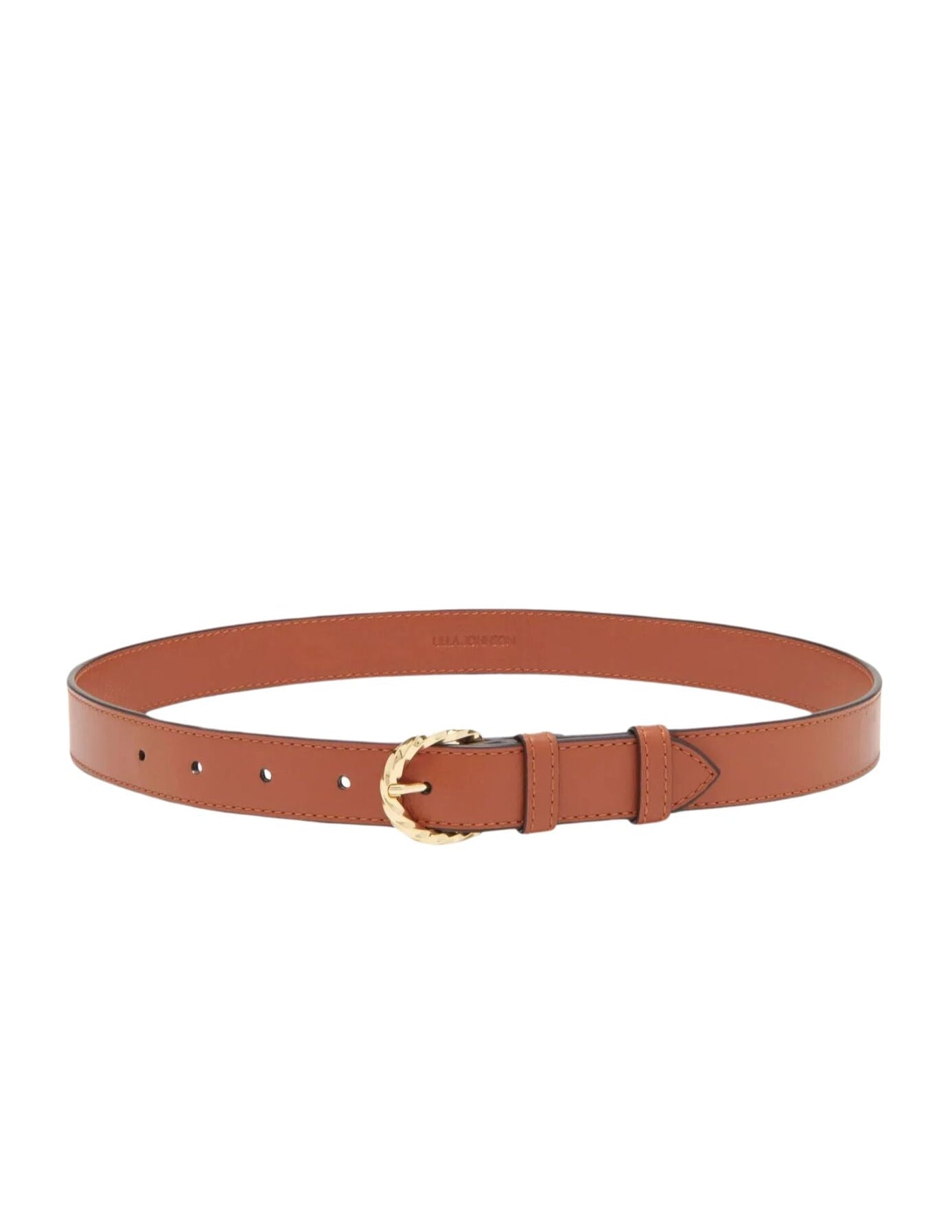 Ulla Johnson Gia Twisted Buckle Belt - Vermillion