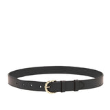 Ulla Johnson Gia Twisted Buckle Belt - Vermillion