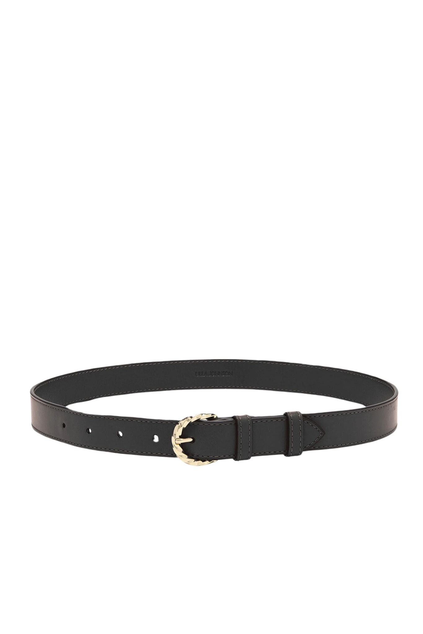 Ulla Johnson Gia Twisted Buckle Belt - Vermillion