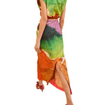 Ulla Johnson Gisella Satin Crop Top - Vermillion