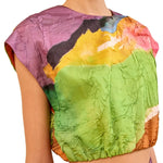 Ulla Johnson Gisella Satin Crop Top - Vermillion