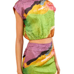 Ulla Johnson Gisella Satin Crop Top - Vermillion