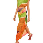 Ulla Johnson Gisella Satin Crop Top - Vermillion