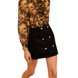 Ulla Johnson Helaine Flowy Short Sleeve Top - Vermillion