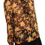 Ulla Johnson Helaine Flowy Short Sleeve Top - Vermillion